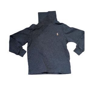 Polo Ralph Lauren 3T Gray Turtleneck Long Sleeve Shirt Toddler Preppy